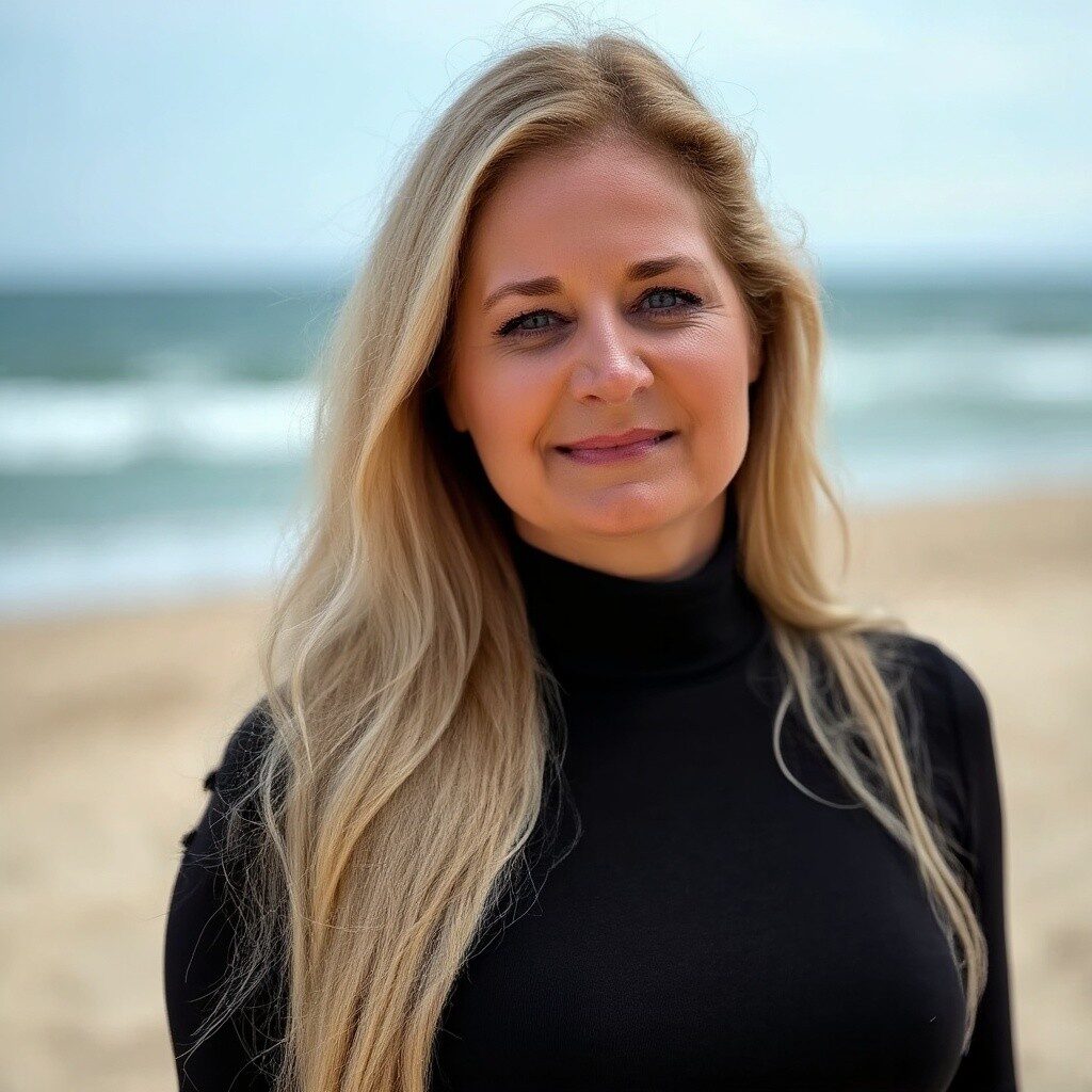 Picture of Kelley on the beach